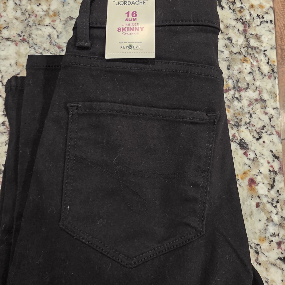 Jordache High-Rise Black Skinny Jeans